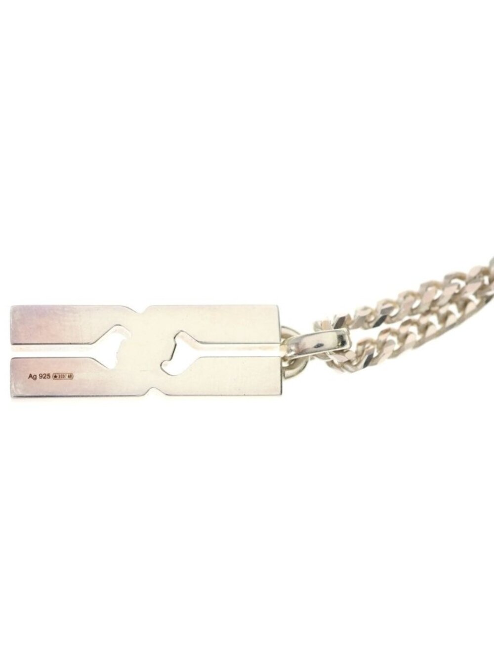 Gucci Knot Infinity Plate Necklace Silver - Picture 5 of 6